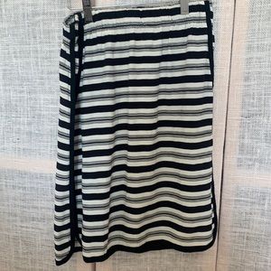 loft striped skirt
